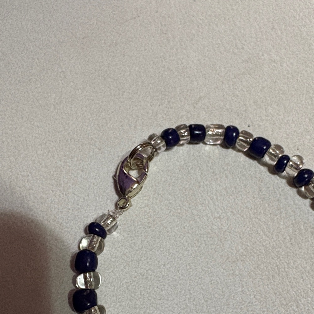 Blue and White Ceramic Bird Necklace - Picture 5 of 5